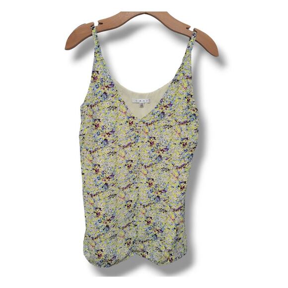 CaBi women's yellow multicolor floral lined tank top  - xs - Picture 1 of 8